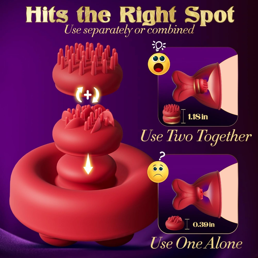 venusfun 5 in 1 nipple vibrator for women