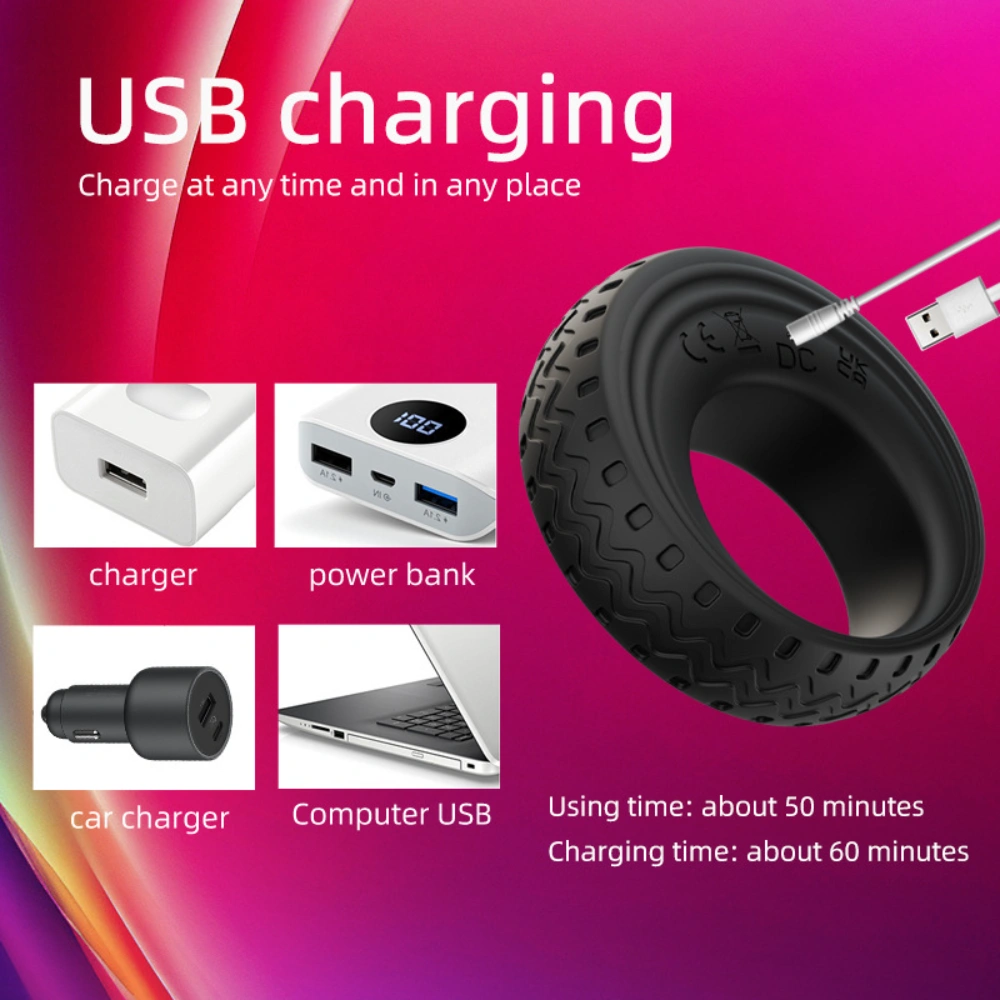 venusfun app controlled cock ring black tpe material