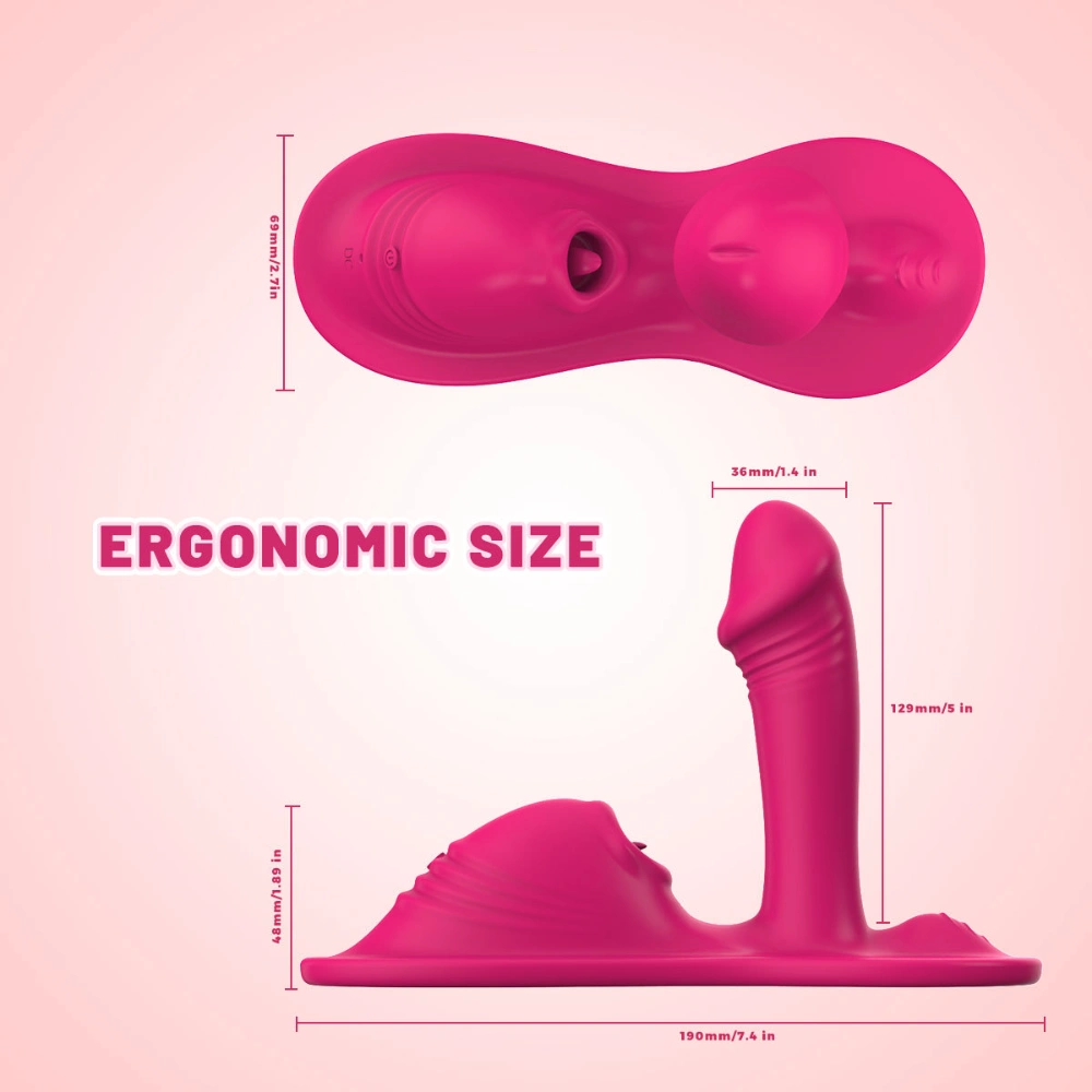 silicone g spot tongue licking app