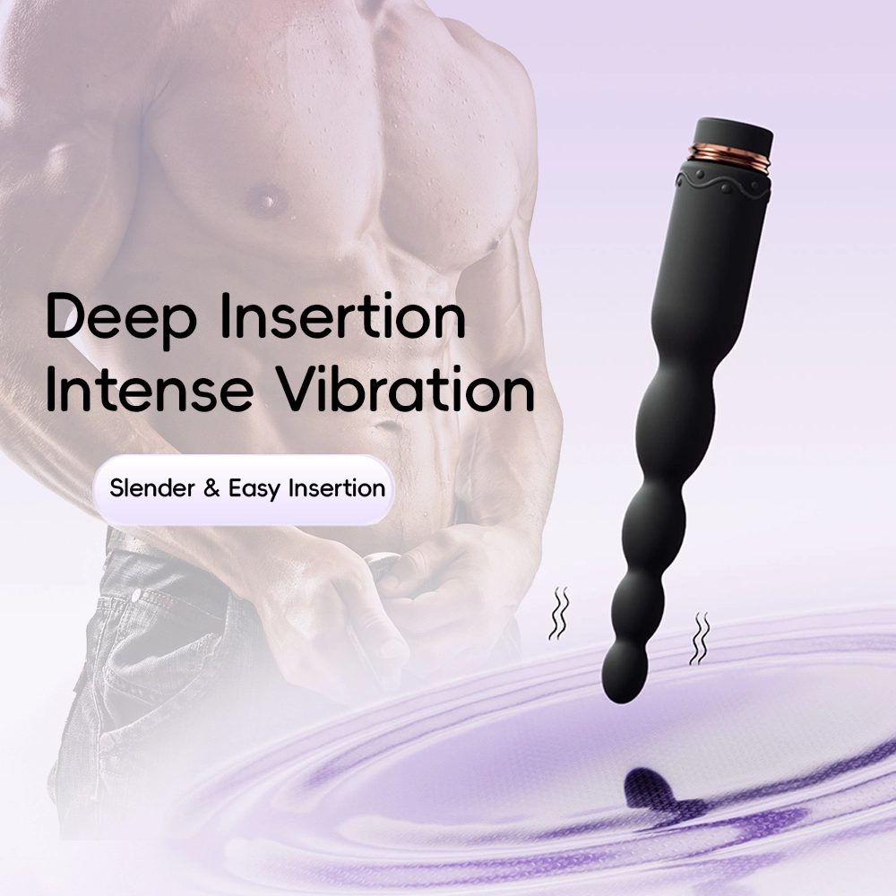 Venusfun App Controlled Beaded Anal Vibrator Soft Silicone Gentle Insertion Dual Use Toy