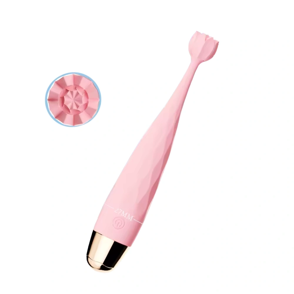 Venusfun Lotus Quiet Vibrator for Women Heating Silicone G Spot Wand with 10 Modes