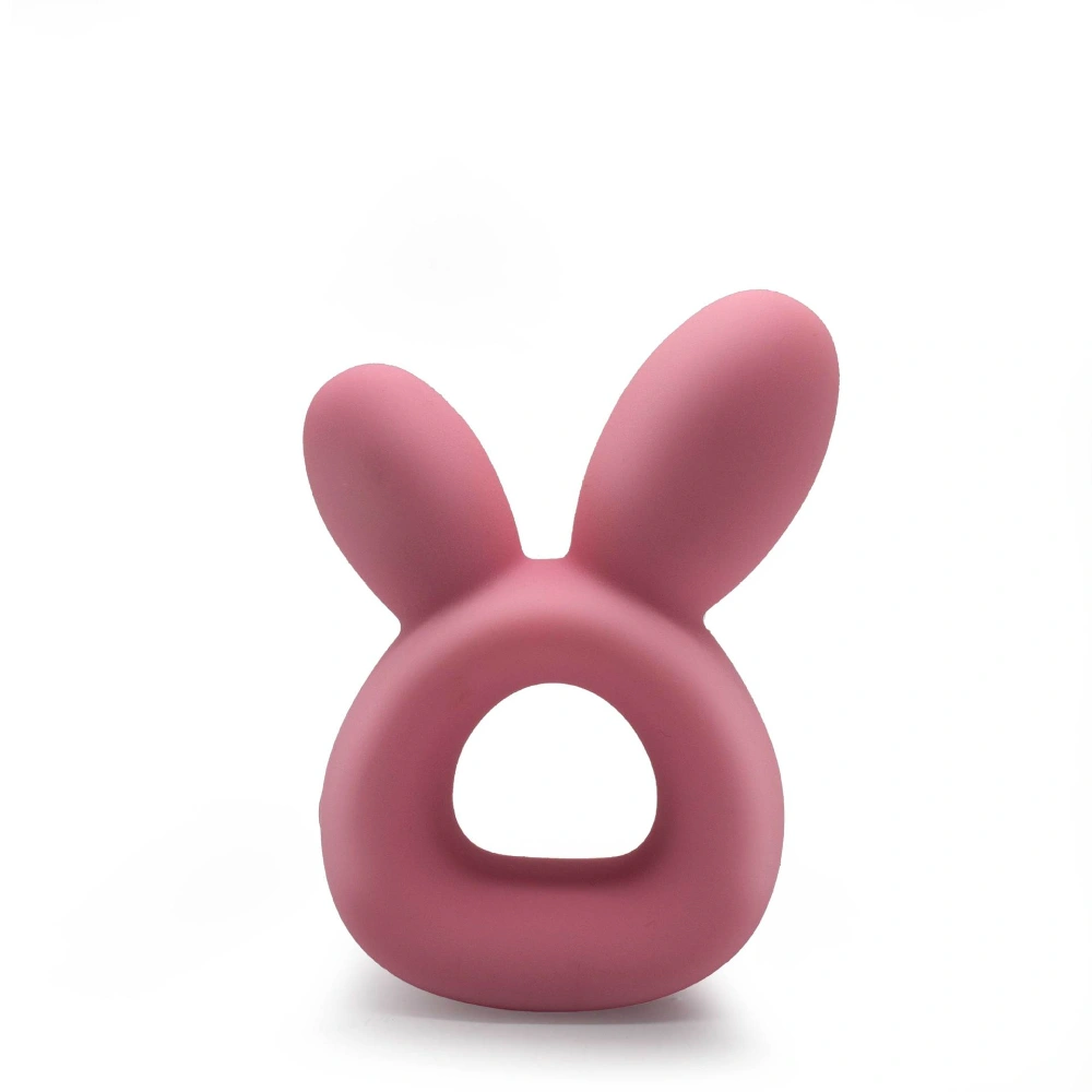 Venusfun Rabbit Ear Vibrating Cock Ring Soft Silicone Dual Use Massager with 7 Modes