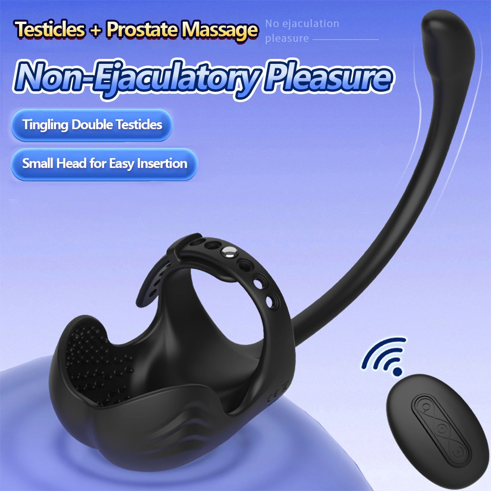 Venusfun Remote Anal Plug & Prostate Massager 2 in 1 Testis Massager Silicone Penis Trainer