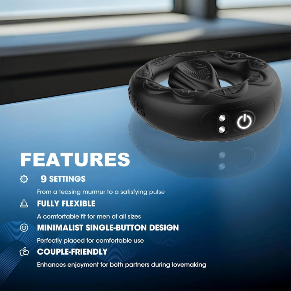 venusfun silicone vibrating cock ring delay control