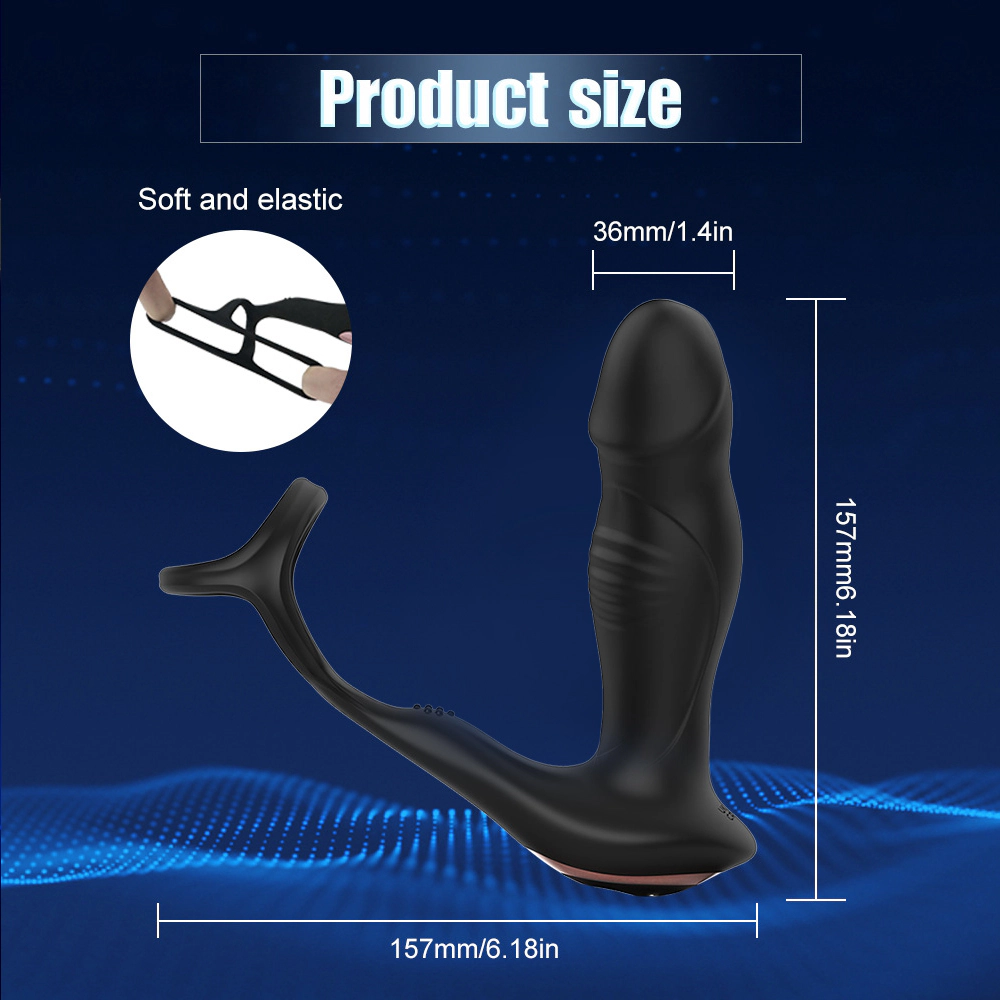 venusfun wiggle 9 speeds 2 in 1 prostate massager quiet