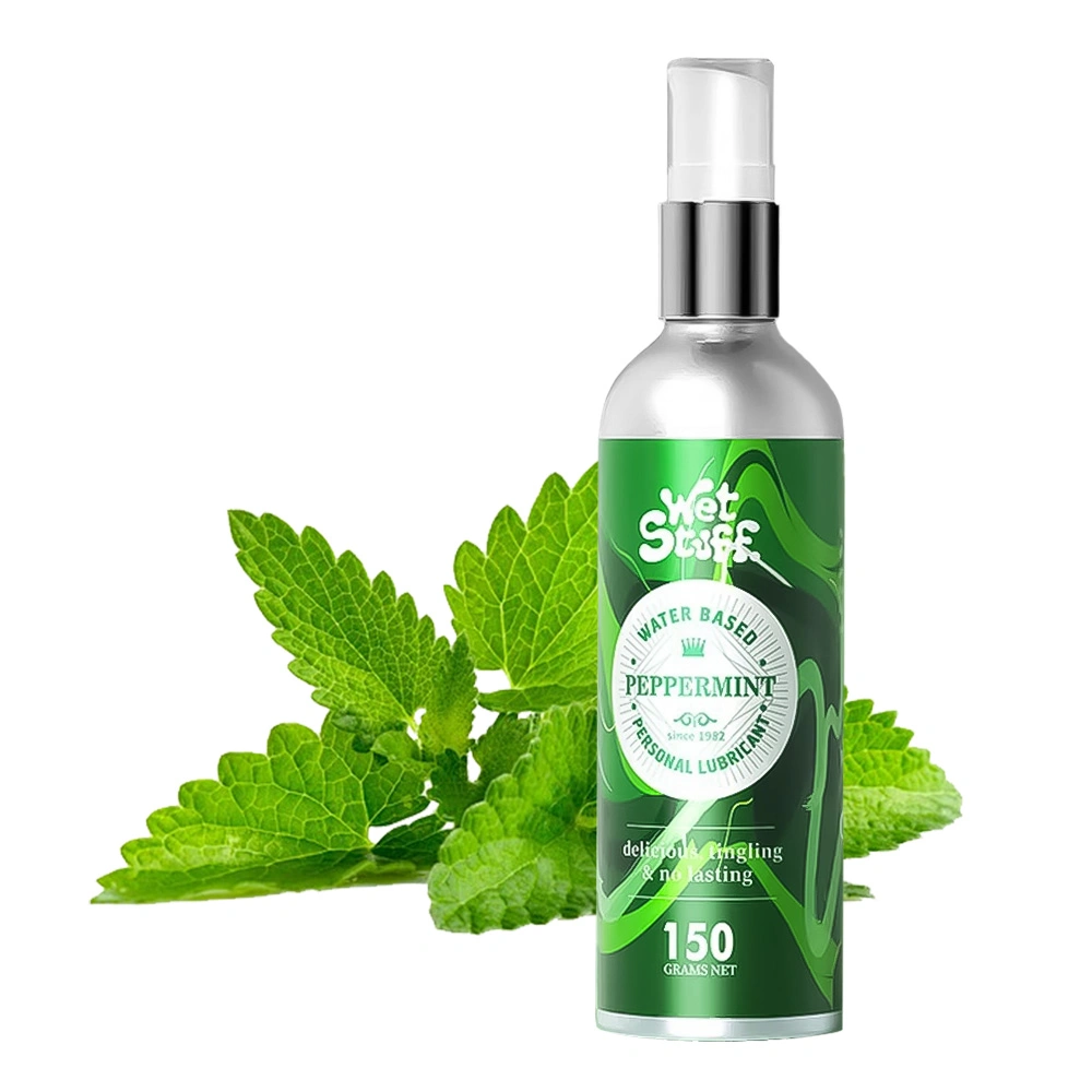 Wet Stuff Natural Peppermint Edible Lubricant for Women Water Based Gentle Intimate Gel