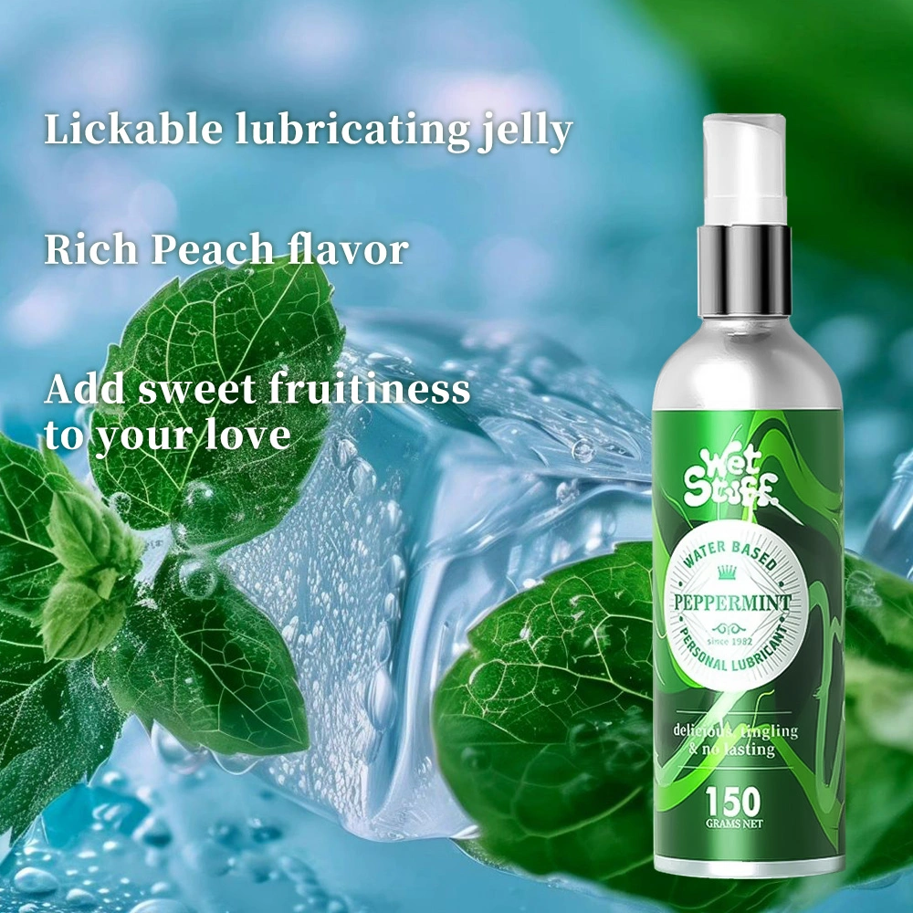 wet stuff natural peppermint edible lubricant
