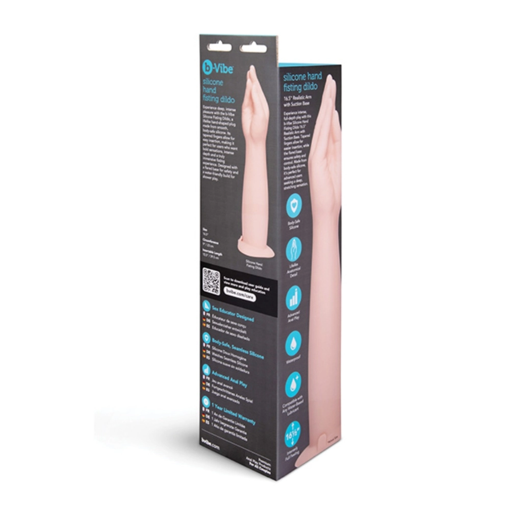 b vibe large hand fisting dildo with suction cup
