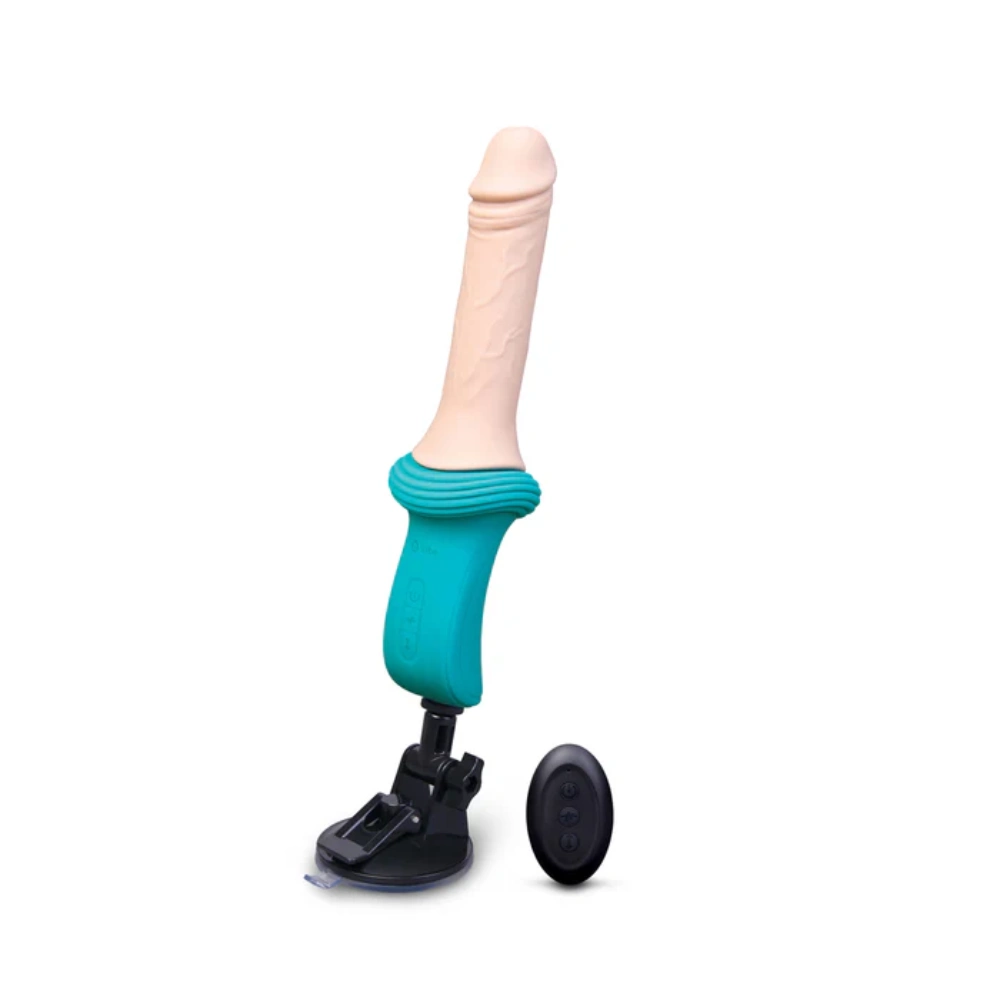 b vibe thrusting dildo machine