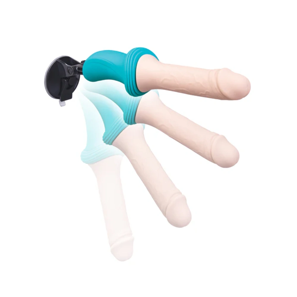 b-Vibe Thrusting Dildo Machine 6.5 Inch Remote Control 5 Modes Suction Base for  Women