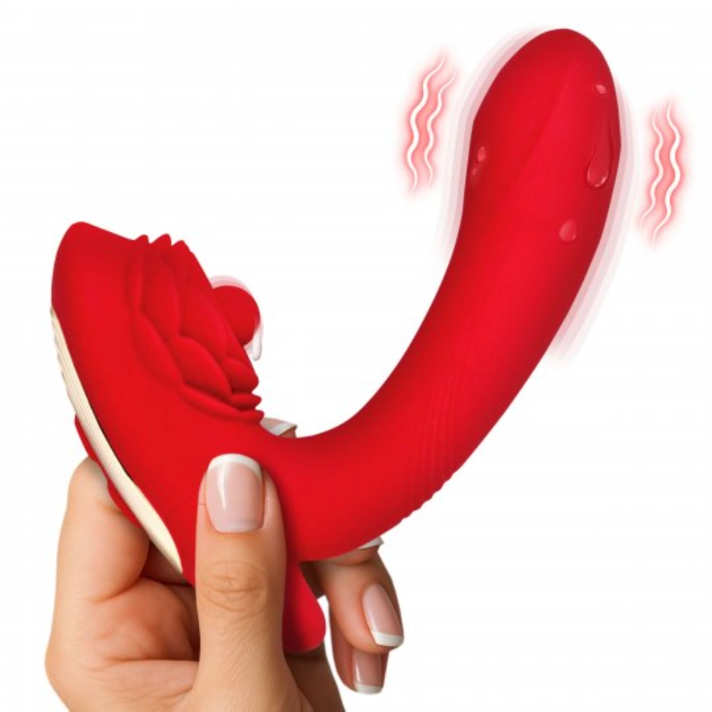 Bloomgasm Petal Twirl Clit Massaging Silicone Vibrator Dual Motors 3 Speeds for Women