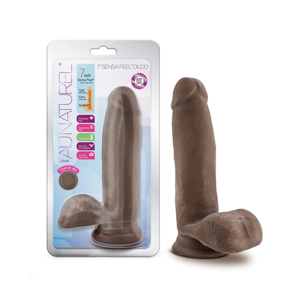 blush au naturel 7inches sensa feel dildo easy use