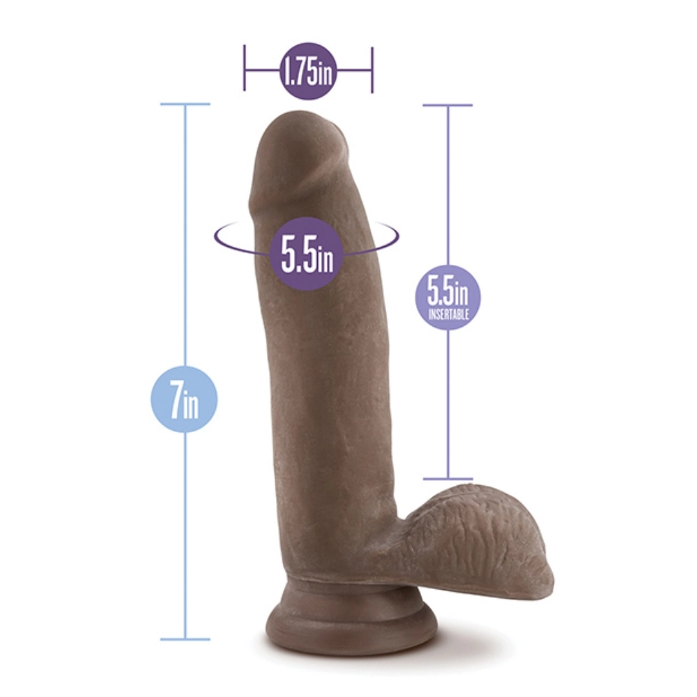 blush au naturel 7inches sensa feel dildo safe material