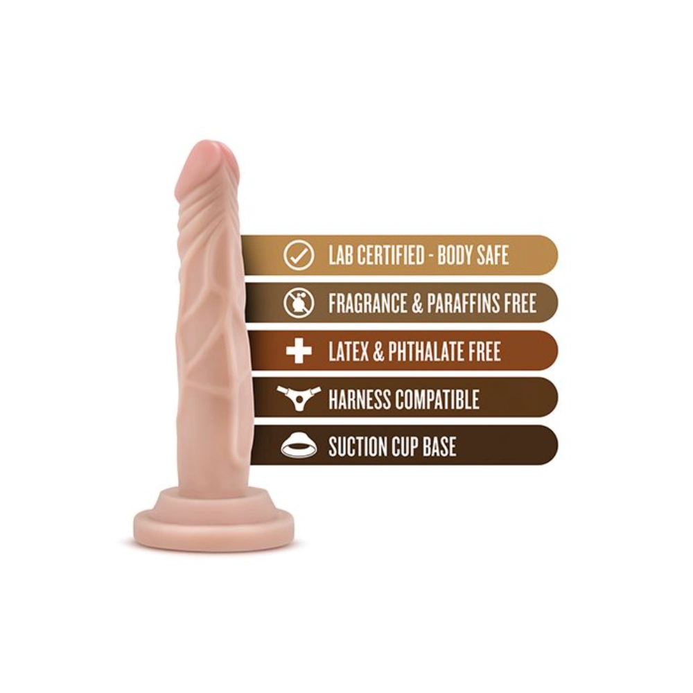 realistic mini dildo blush dr skin 5 inch