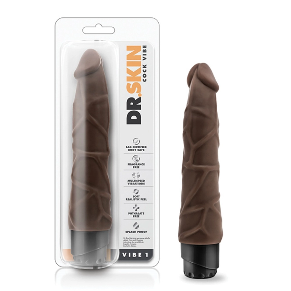 blush dr skin cock vibe 9in vibrating dildo easy use