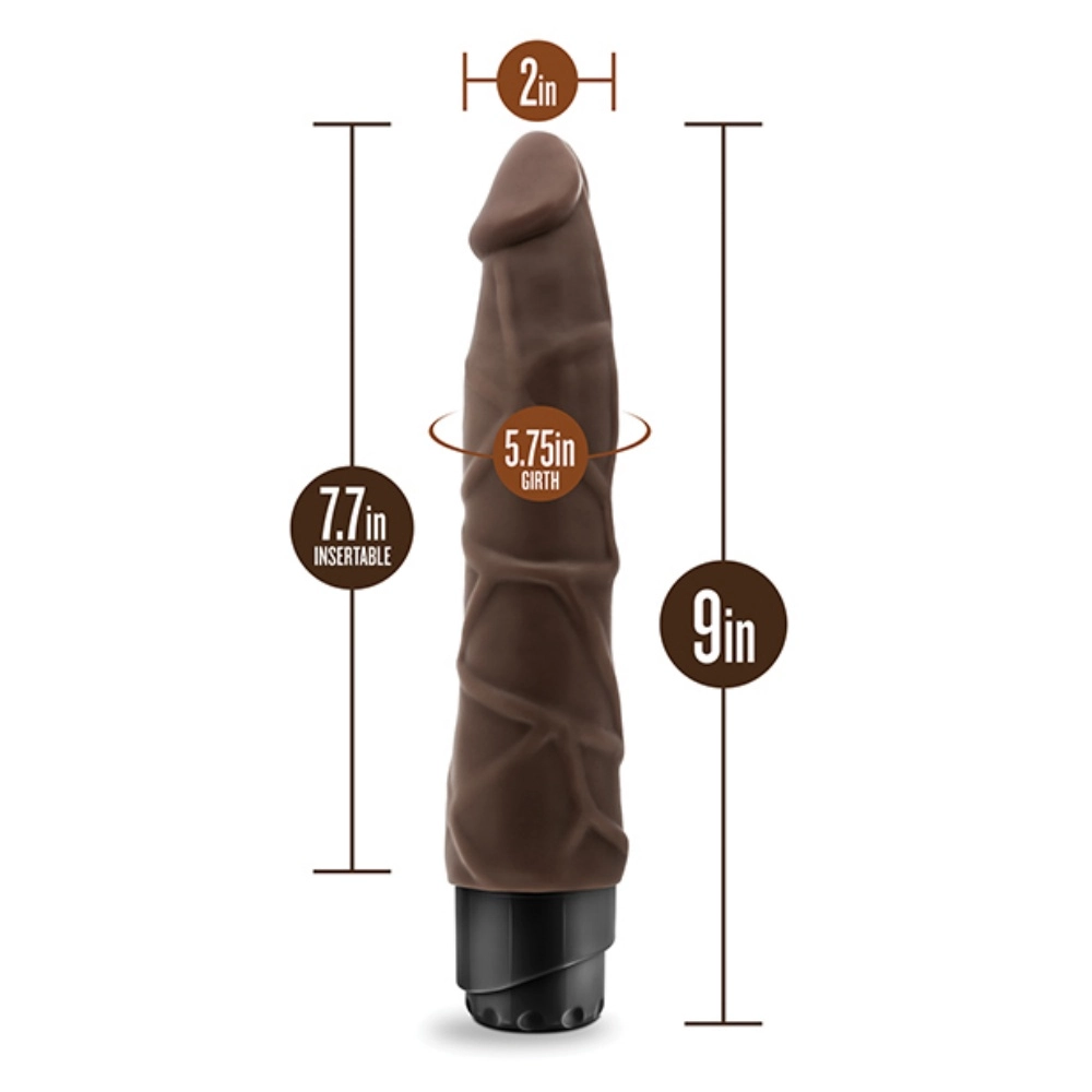 blush dr skin cock vibe 9in vibrating dildo easy clean