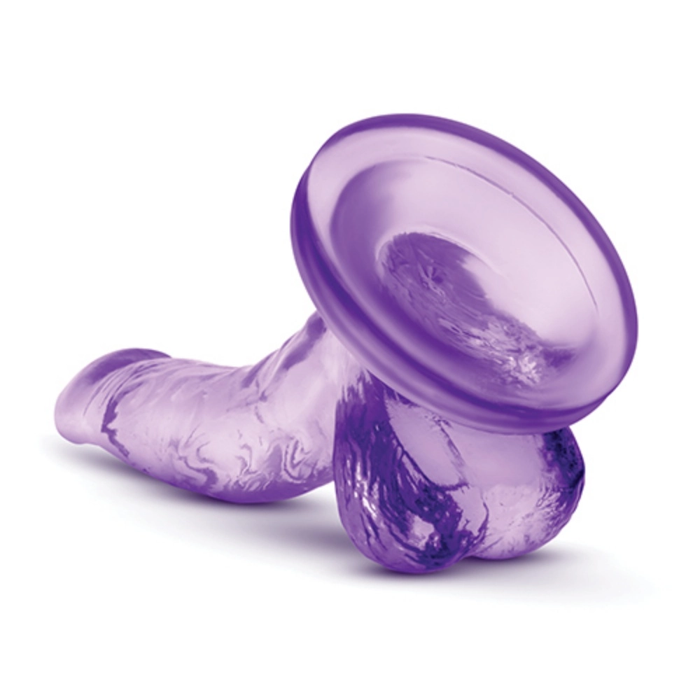 blush naturally yours 4 in mini suction cup dildo easy use
