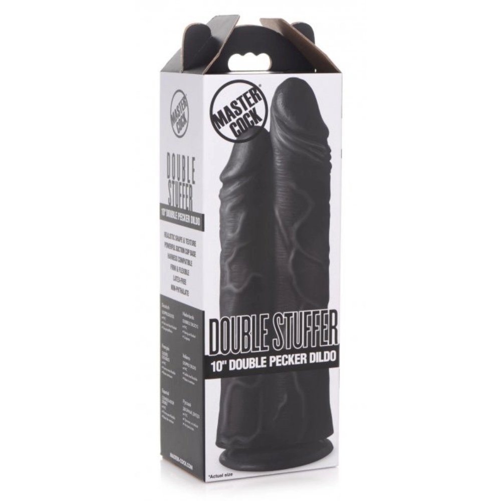 master cock double stuffer 10 inch huge thick dildo easy use