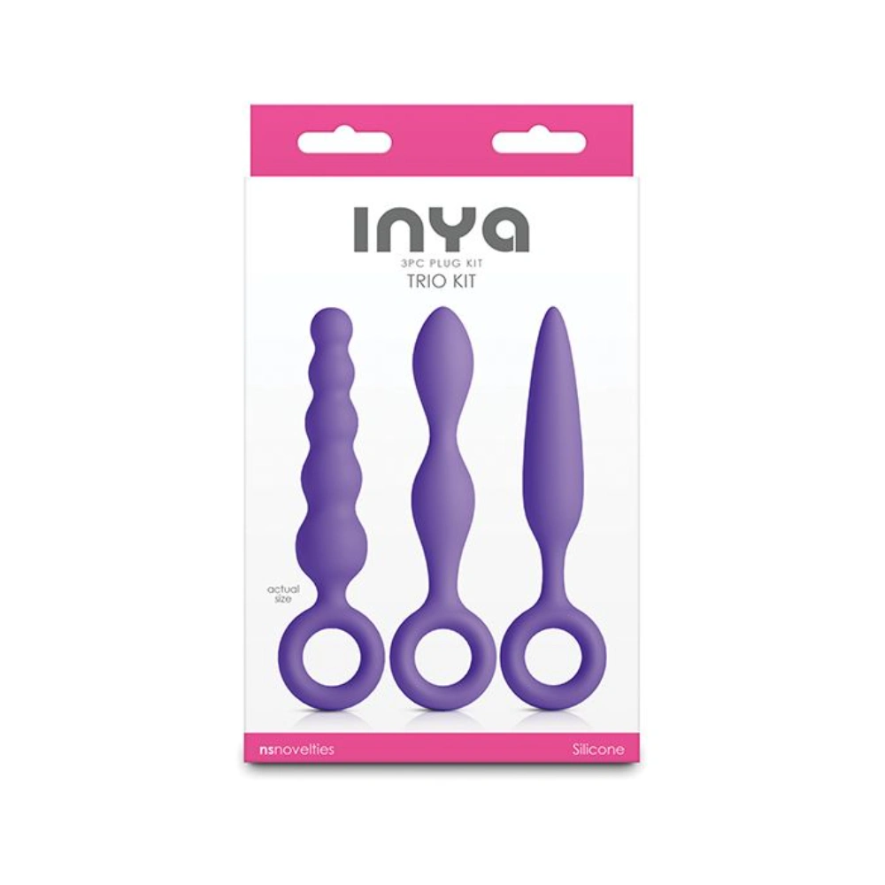 NS Novelties INYA Trio Kit Silicone Anal Plug Set for Beginners Slim Finger Rings