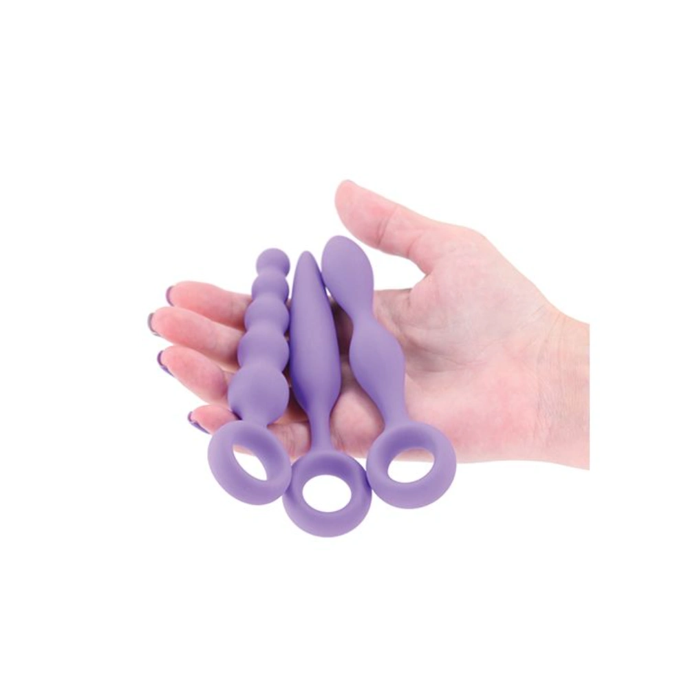 ns novelties inya trio kit silicone anal plug set