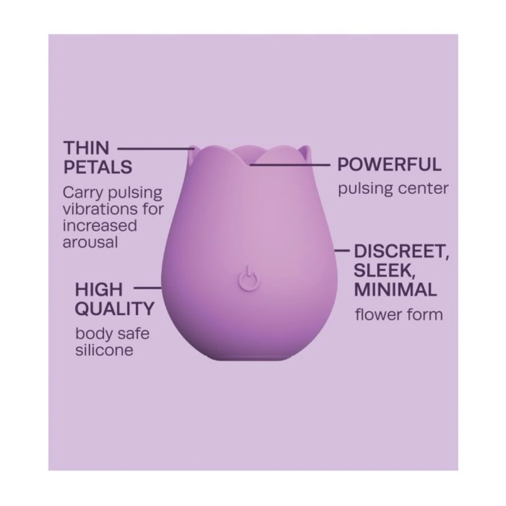 plusone rose to the top vibe soft petal clitoral stimulator