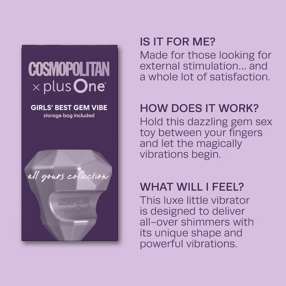 plusone gem vibe silicone finger vibrator