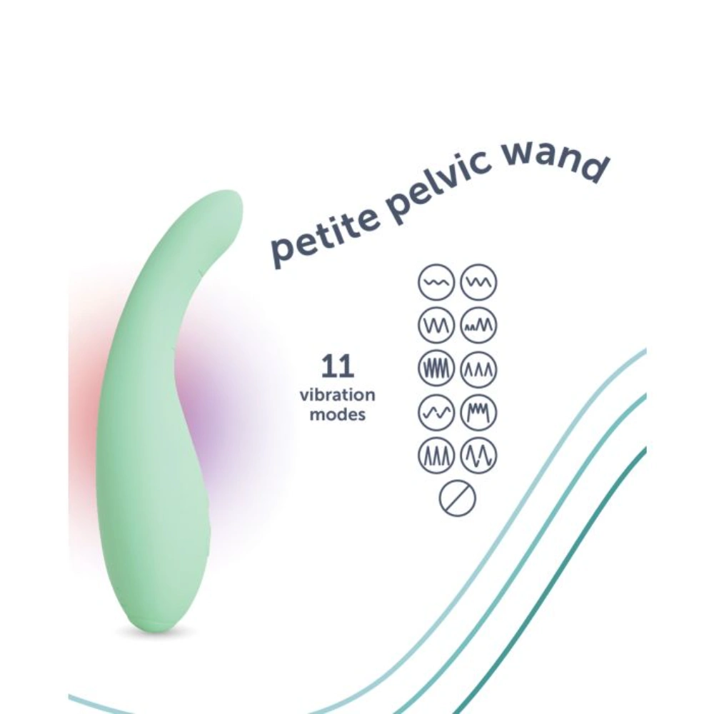 plusone petite pelvic wand g spot curve vibrator