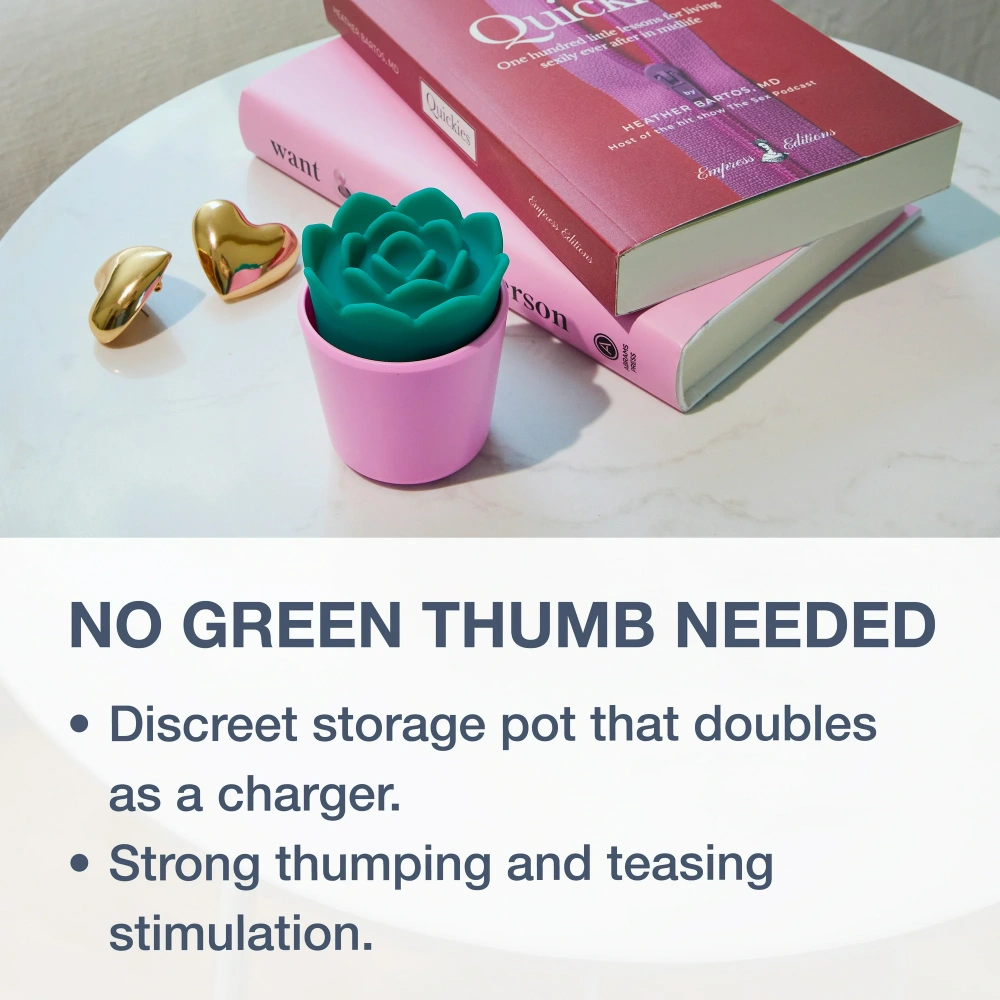 vibrator 10 pulsing settings rounded grip hidden pot