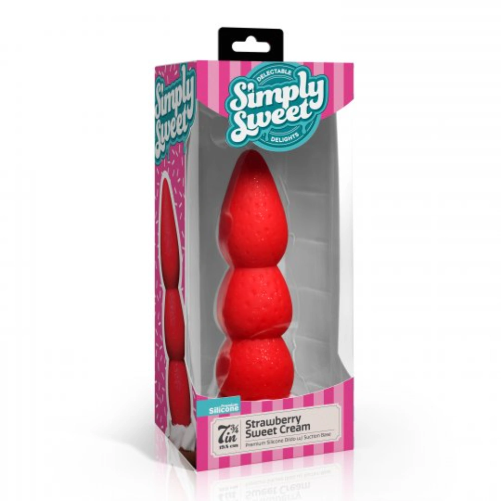 simply sweet suction cup silicone dildo