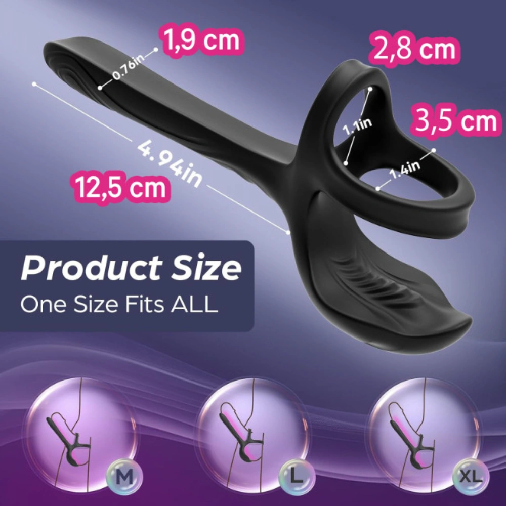 venusfun dual motor vibrating cock ring for couples