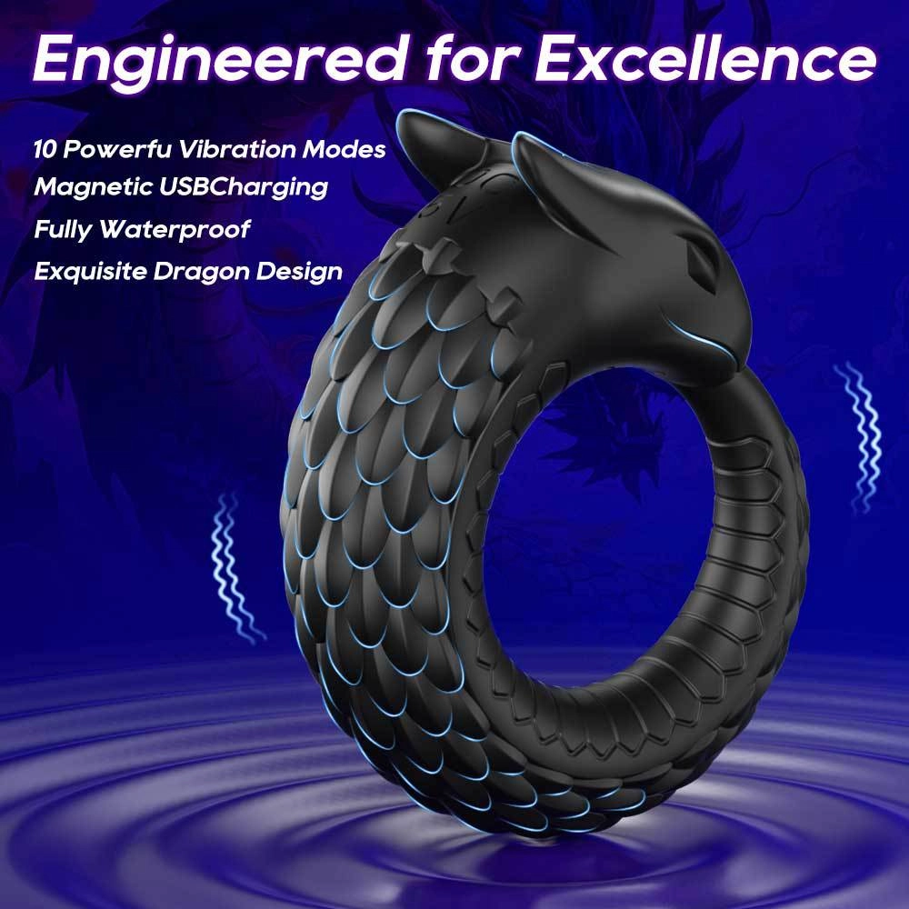 venusfun vibrating dragon scale cock ring waterproof