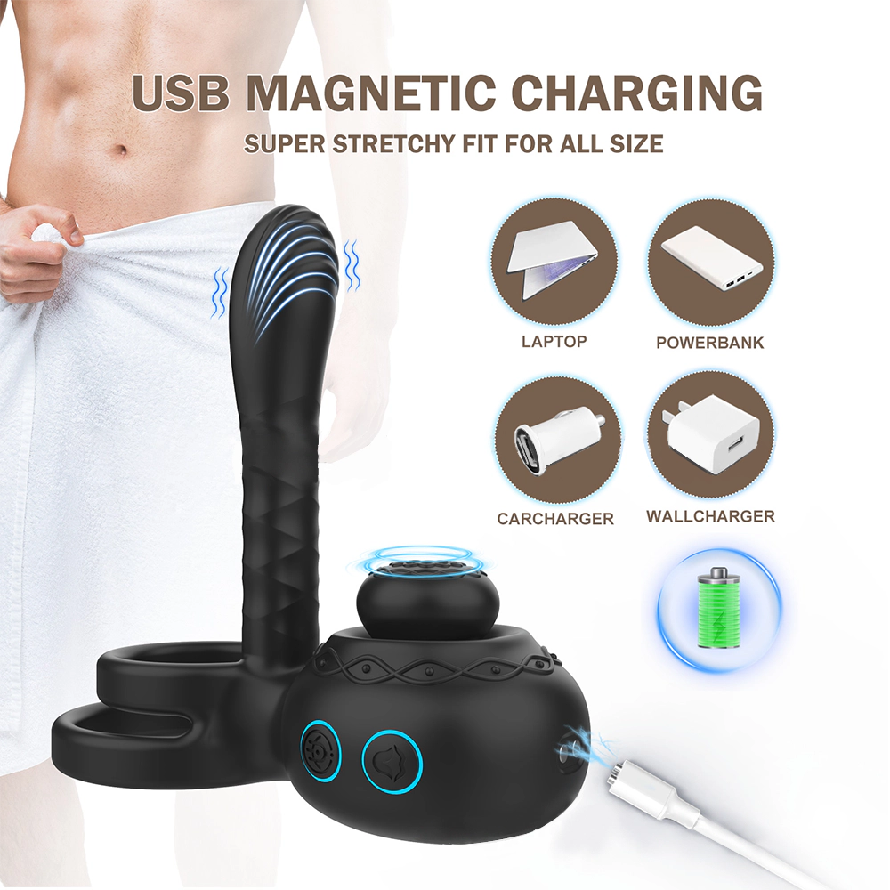 venusfun dual rings vibrating 10 modes cock ring easy use