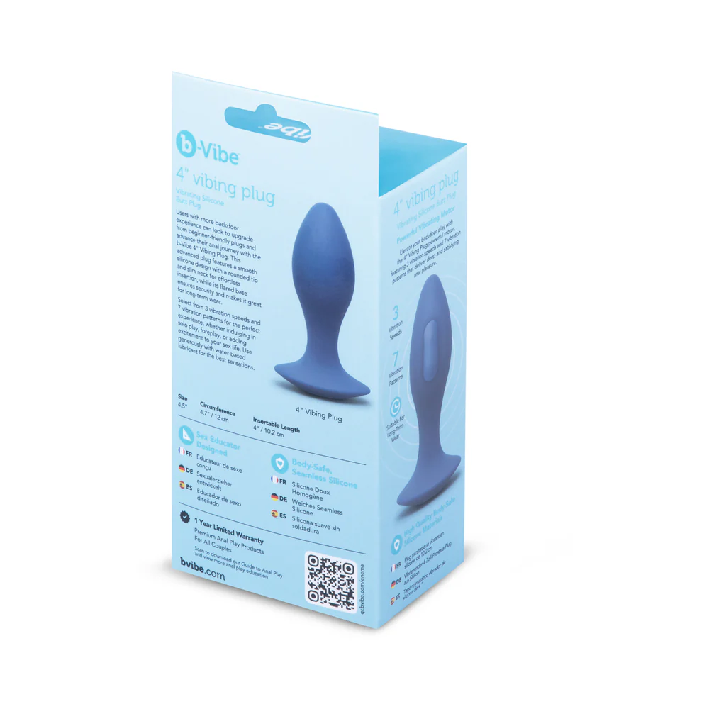 b vibe 4 in vibing plug anal plug waterproof