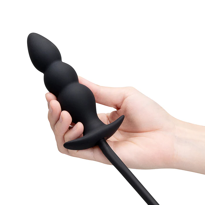 b vibe inflatable anal plug silicone adjustable size