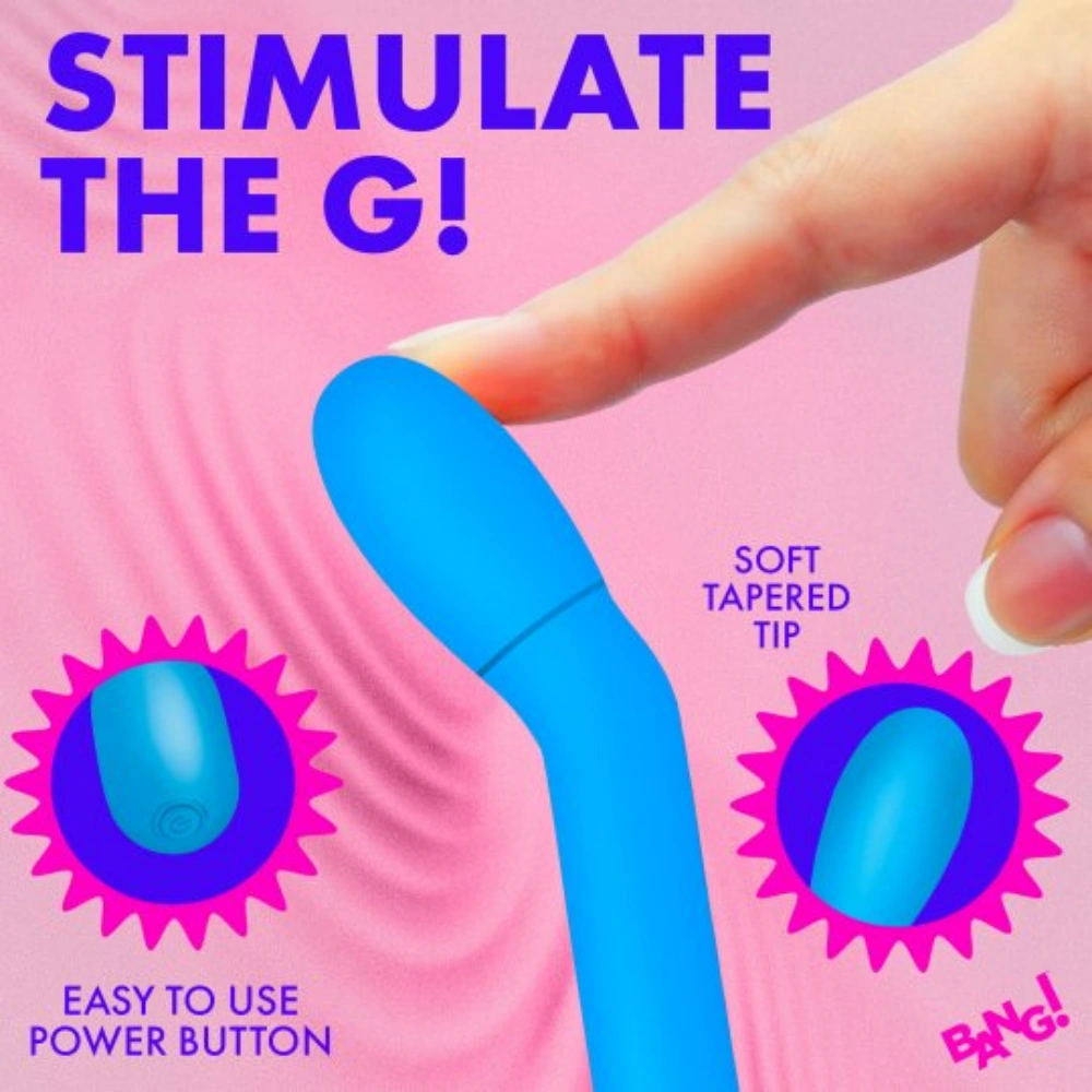bang slim silicone g-spot vibrator safe material
