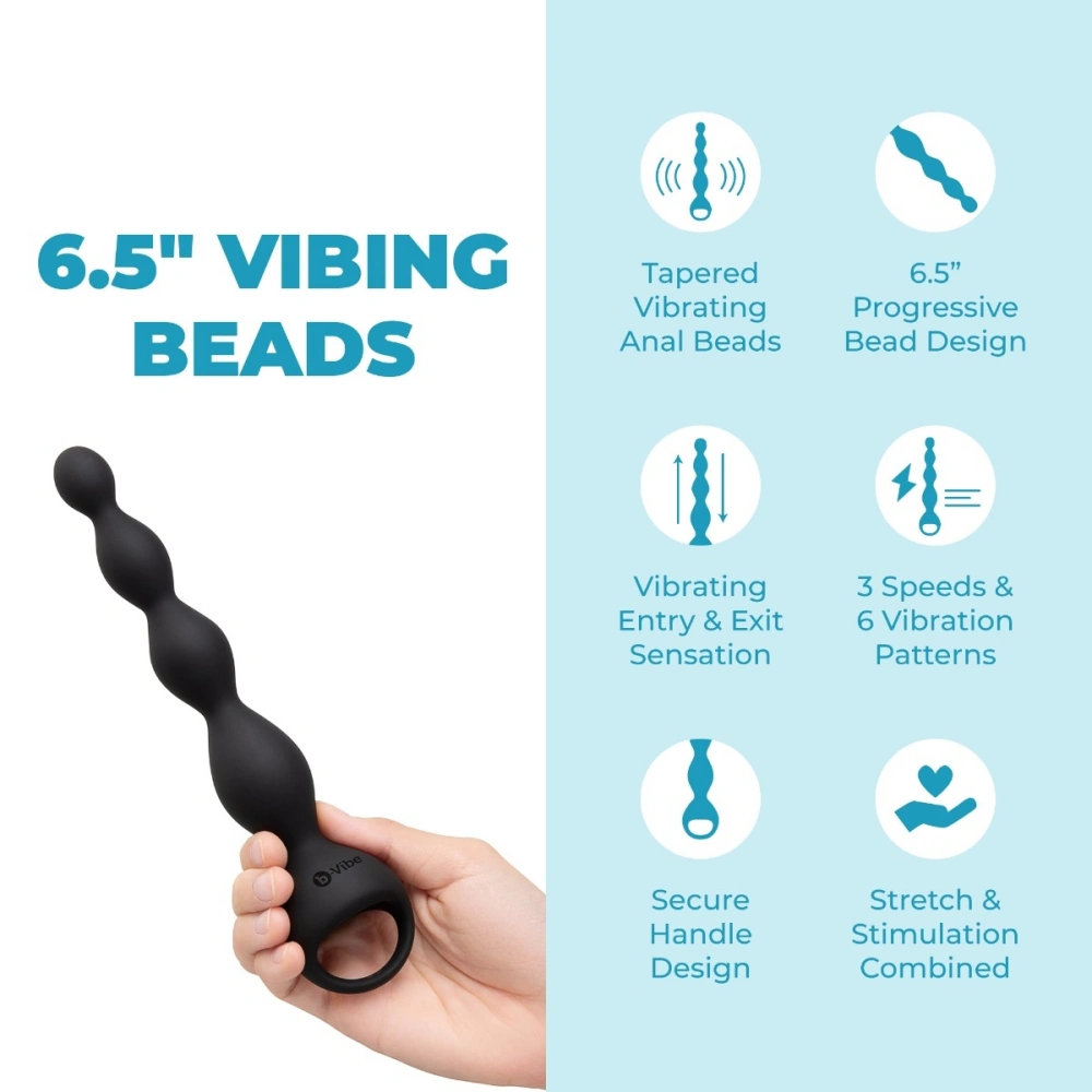 bvibe 6.5 in vibing beads butt beads safe material