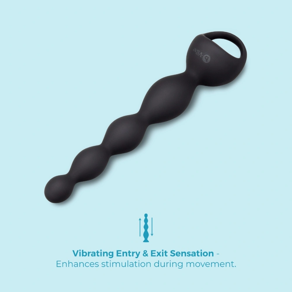 bvibe 6.5 in vibing beads butt beads waterproof