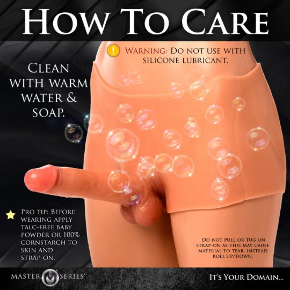 double boner briefs dual strap on dildo