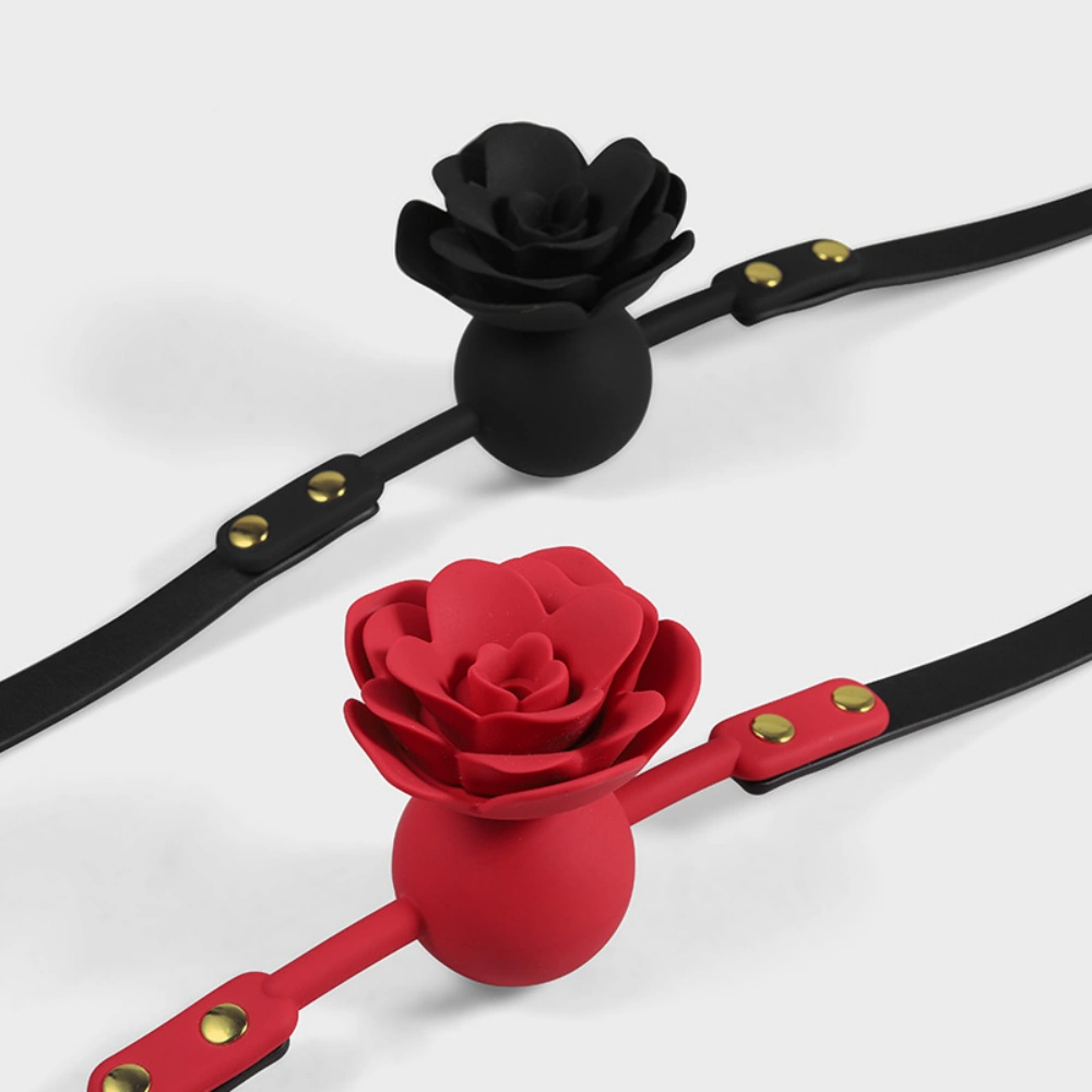 venusfun floral rose soft silicone mouth gag best quality