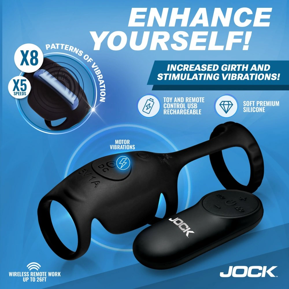 Jock Blitz vibrating penis sleeve with remote control