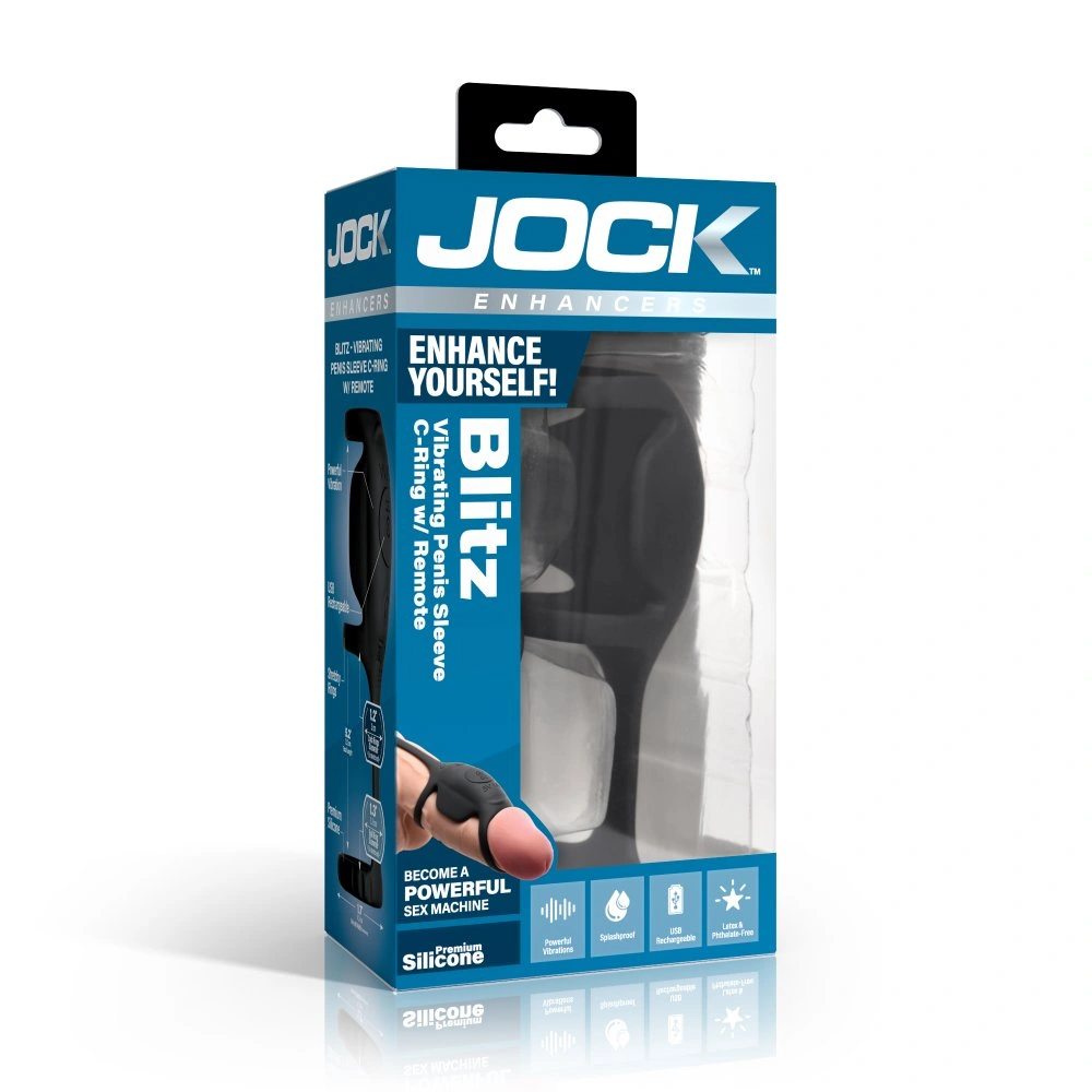 jock blitz vibrating penis sleeve easy use