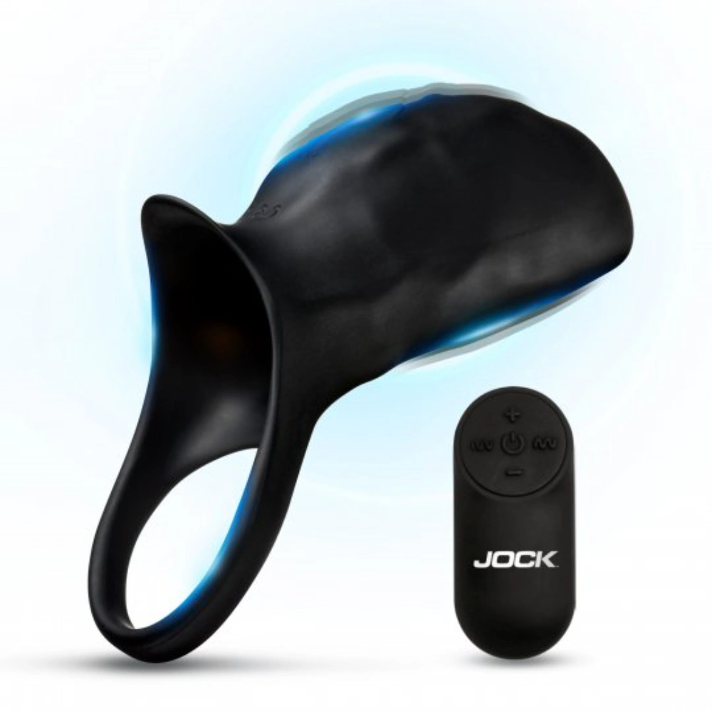 Jock Surge Vibrating Cock Ring Penis Sleeve Remote Control Toy for Men Ball Ring 8 Modes