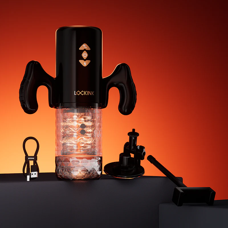 estim stroker app control interactive hands free male toy