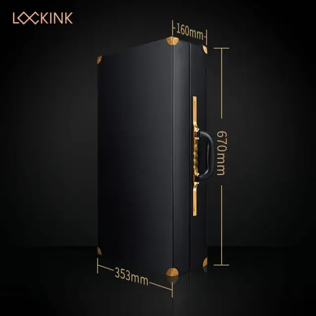 LOCKINK lockable BDSM trunk size reference with vertical storage dimensions
