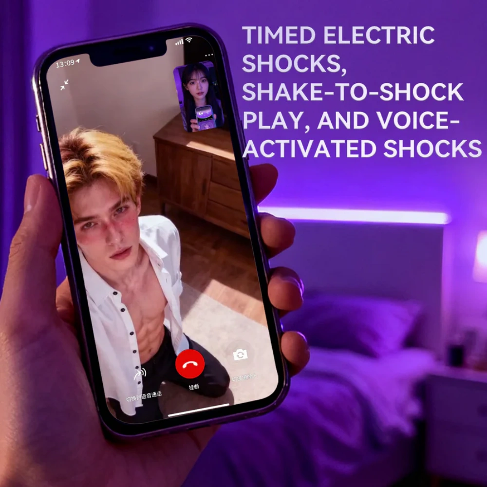 lockink sting e stim male chastity cage with remote