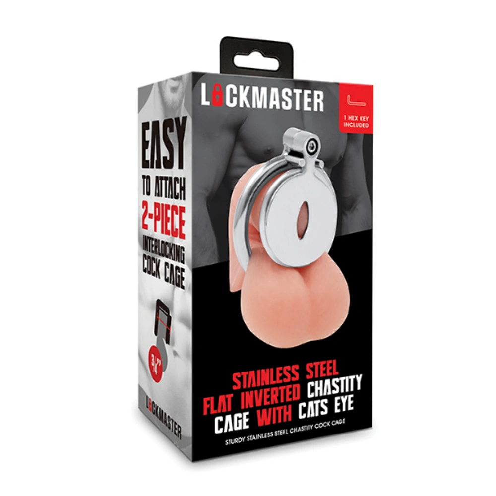 lockmaster inverted male chastity cage easy use