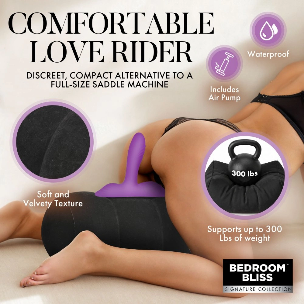 XR Brands Love Rider Vibrating Cushion G-Spot & Clitoral Massager Triple Vibrating