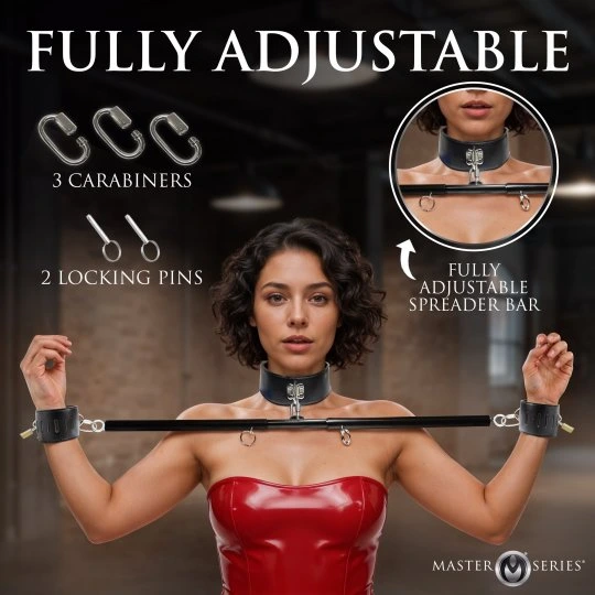master series dominion bar bdsm spreader bar set