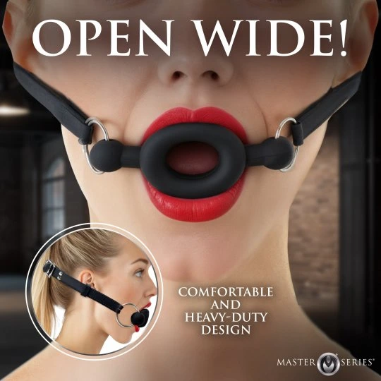 master series ring gag silicone feeding gag