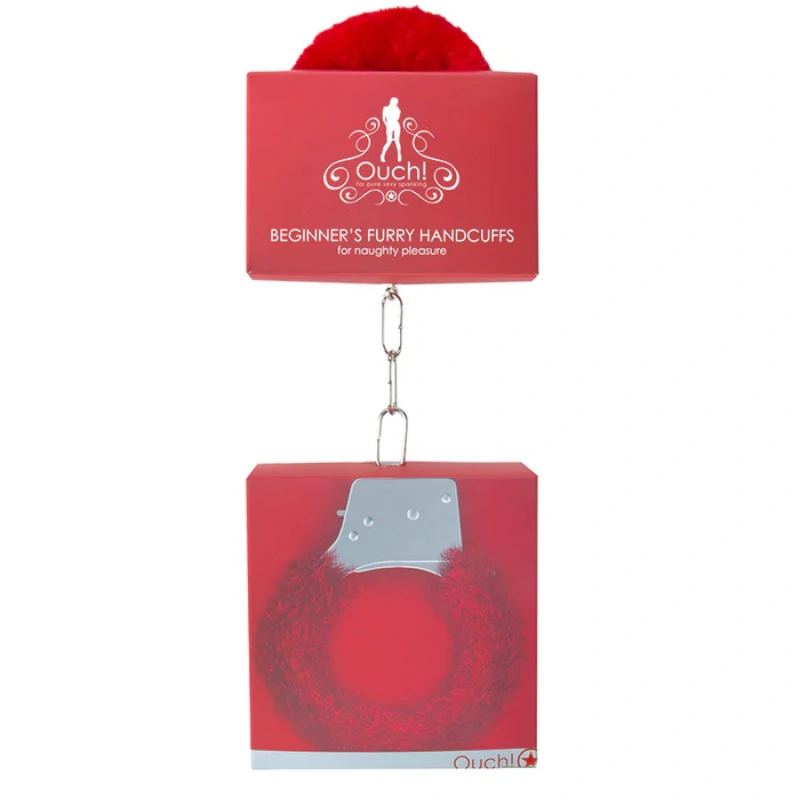 ouch furry handcuffs beginner safe couples bondage toy